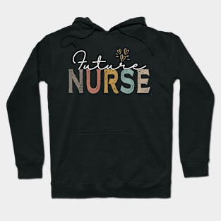 Retro Future Nurse Nursing School Student Nurse In Progress Hoodie